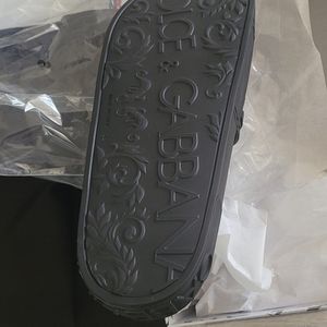 Dolce and Gabbana Saint Barth Slides black sz 39